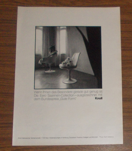 Seltene werbung knoll - werbung, eero