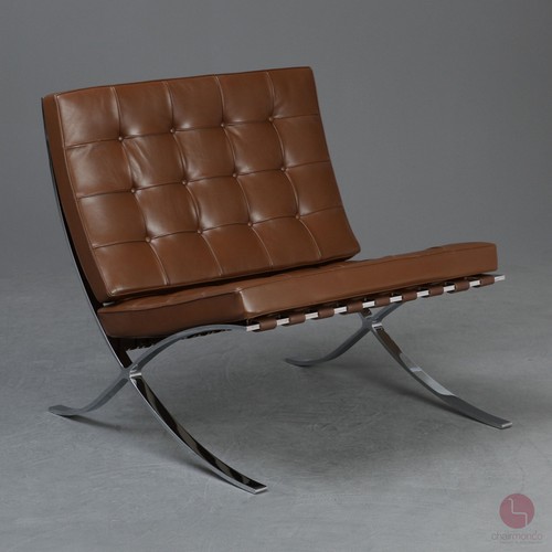Knoll barcelona chair - barcelona, leder