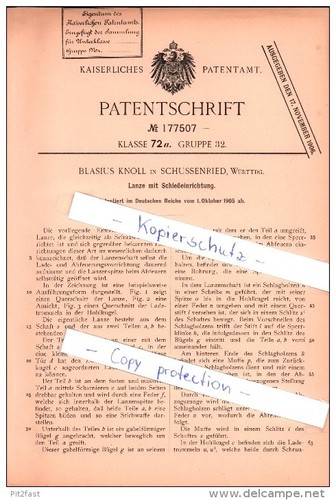 Original patent blasius - -,
