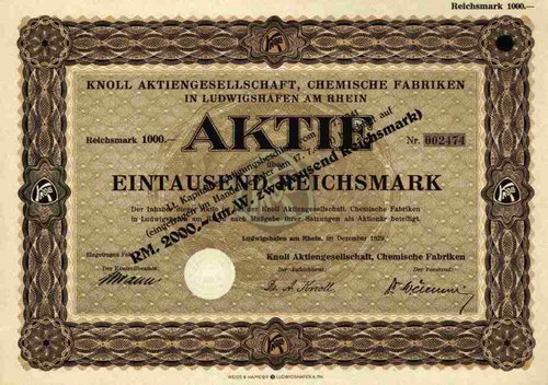 Knoll chemie 1929 - chemie, abbott